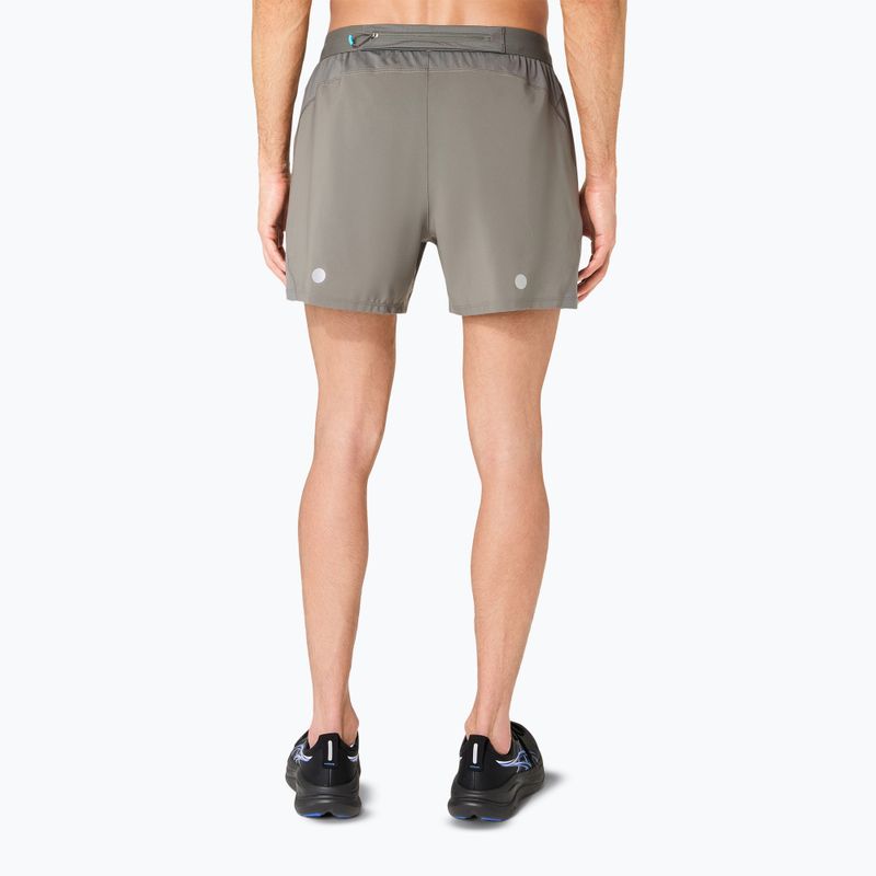 Férfi futónadrág Asics Road 5In Short Truffle Grey 3