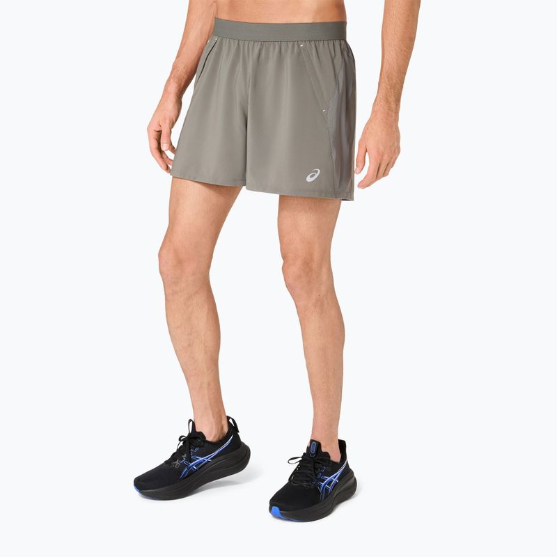 Férfi futónadrág Asics Road 5In Short Truffle Grey 4