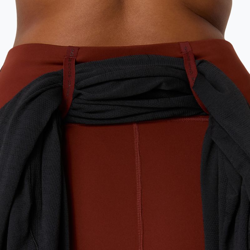 Női futóleggingsek ASICS Road Winter High Waist singed red 7