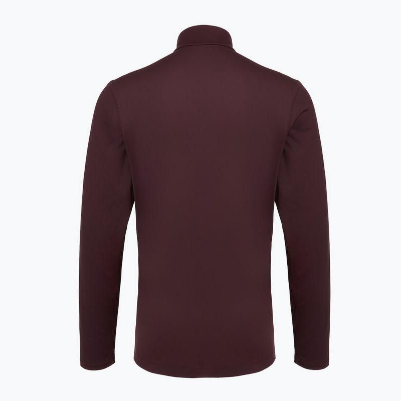 Férfi futópulóver ASICS Core Ls 1/2 Zip Winter Top dark currant 2