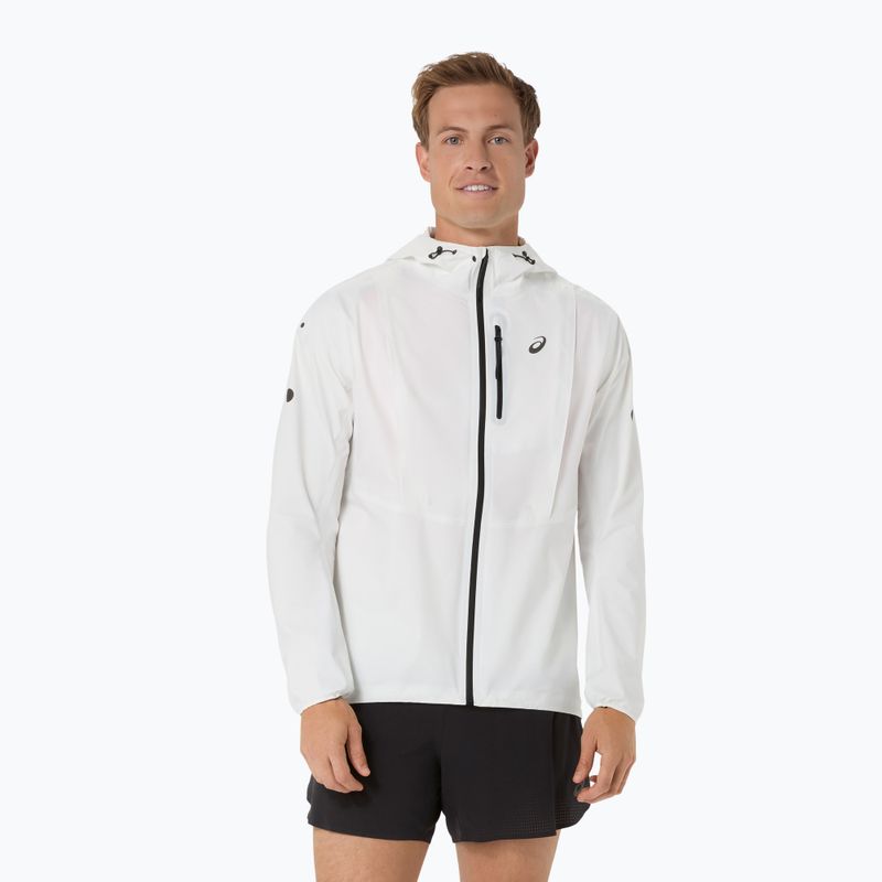 Férfi futókabát ASICS Fujitrail Elite Waterproof Jacket cream