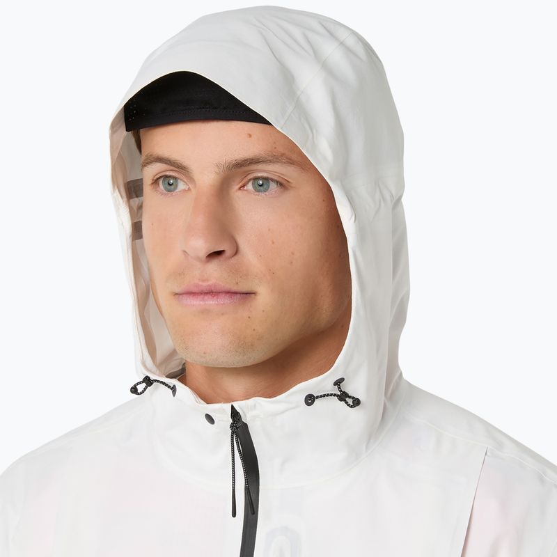 Férfi futókabát ASICS Fujitrail Elite Waterproof Jacket cream 5