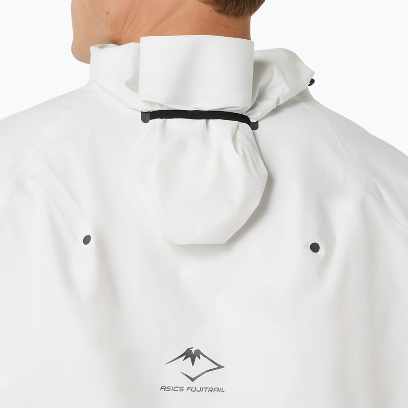 Férfi futókabát ASICS Fujitrail Elite Waterproof Jacket cream 7