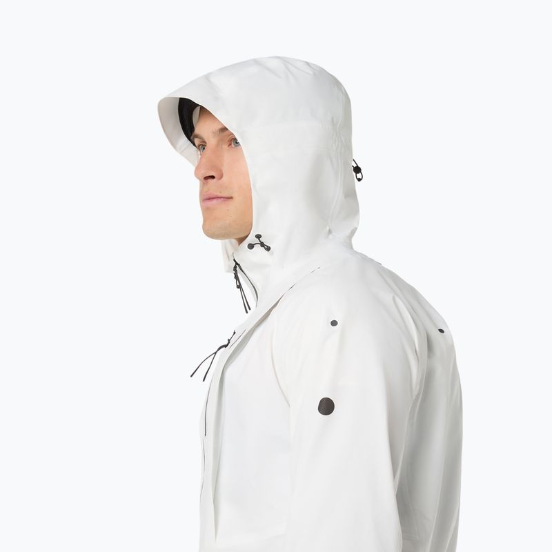 Férfi futókabát ASICS Fujitrail Elite Waterproof Jacket cream 8