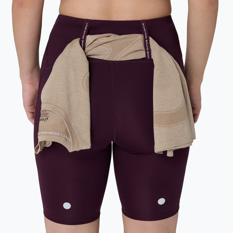 Női futónadrág Asics Road High Waist 8In Sprinter dark aubergine 8