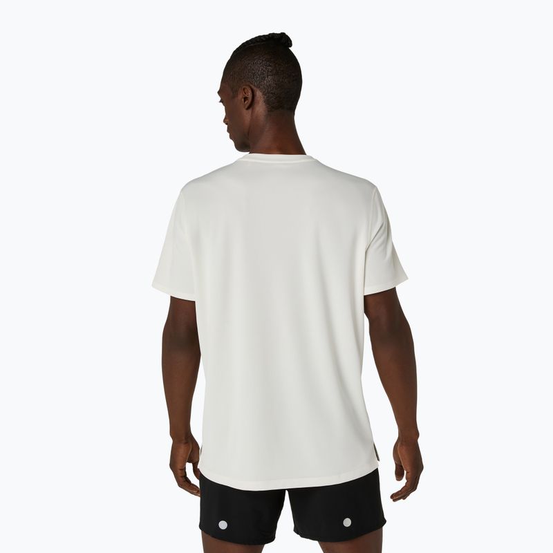 Férfi futó póló Asics Fujitrail Logo Ss Top Cream 3