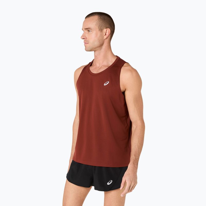 Férfi futó póló ASICS Core Singlet singed red 4