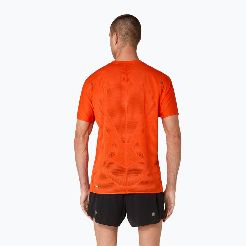 Férfi futópóló ASICS Metarun Top cseresznye paradicsom 3