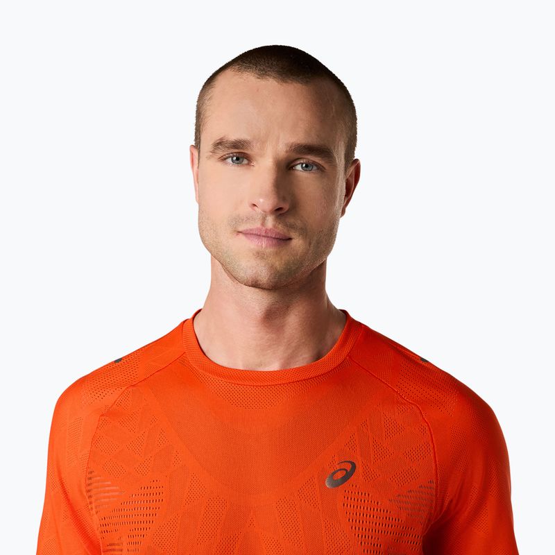 Férfi futópóló ASICS Metarun Top cseresznye paradicsom 5