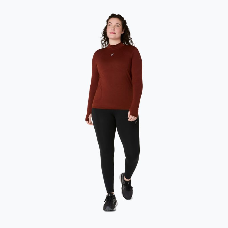 Női Termoaktiv pulóver ASICS Road Winter Seamless Top singed red 2