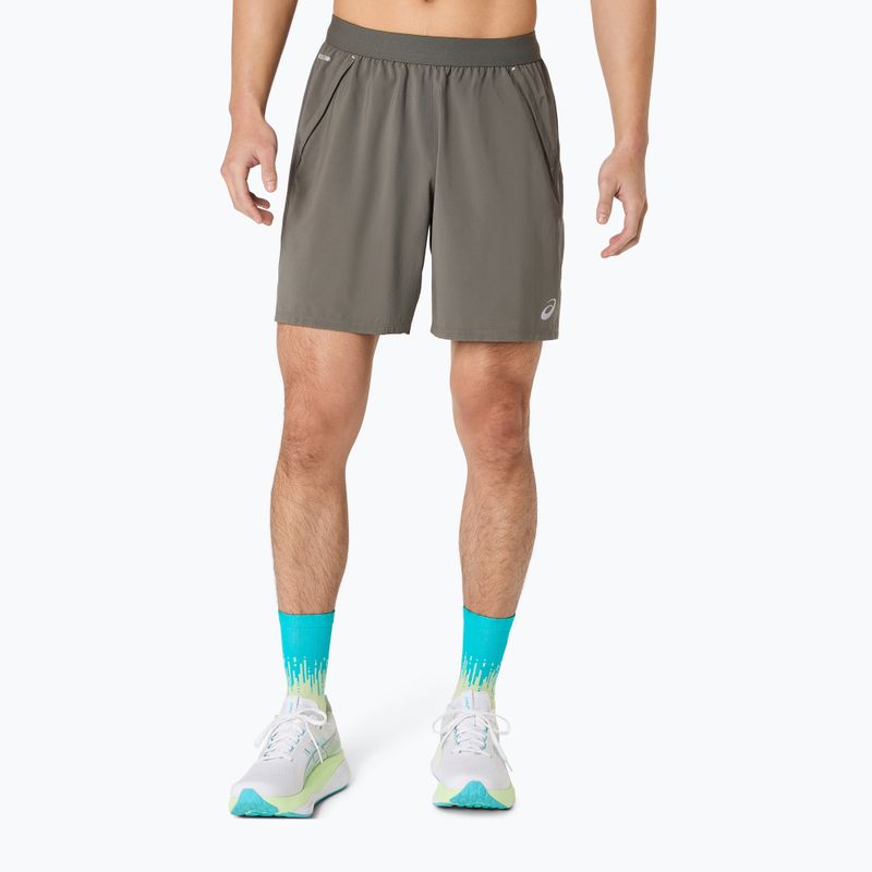 Férfi futónadrág Asics Road 2-N-1 7In Short Truffle Grey