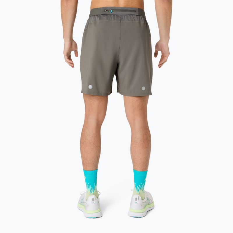 Férfi futónadrág Asics Road 2-N-1 7In Short Truffle Grey 3