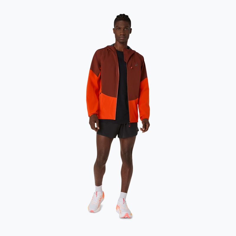 Férfi futókabát ASICS Metarun Legend Jacket cherry tomato/singed red 2