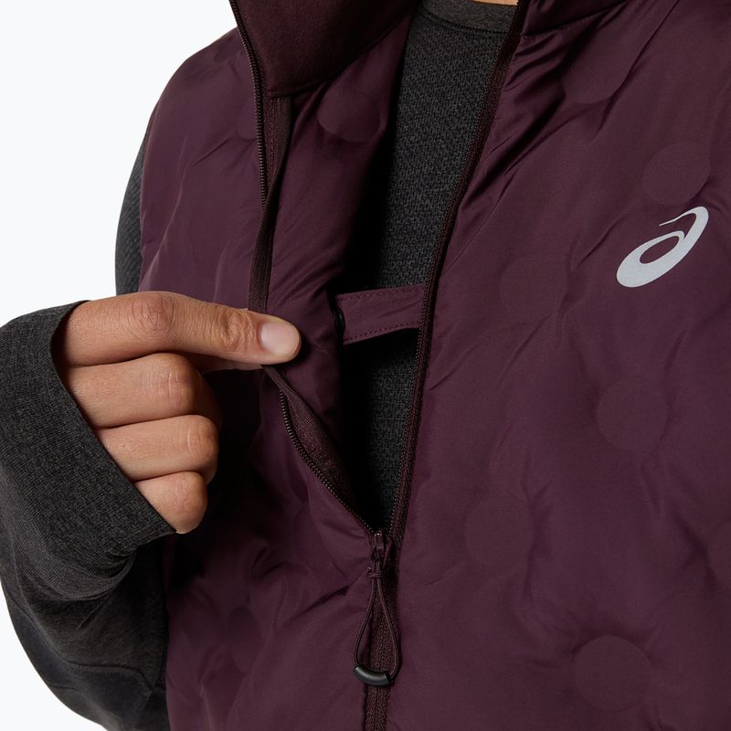 Férfi futó ujjatlan Asics Road Winter Gilet dark currant 6