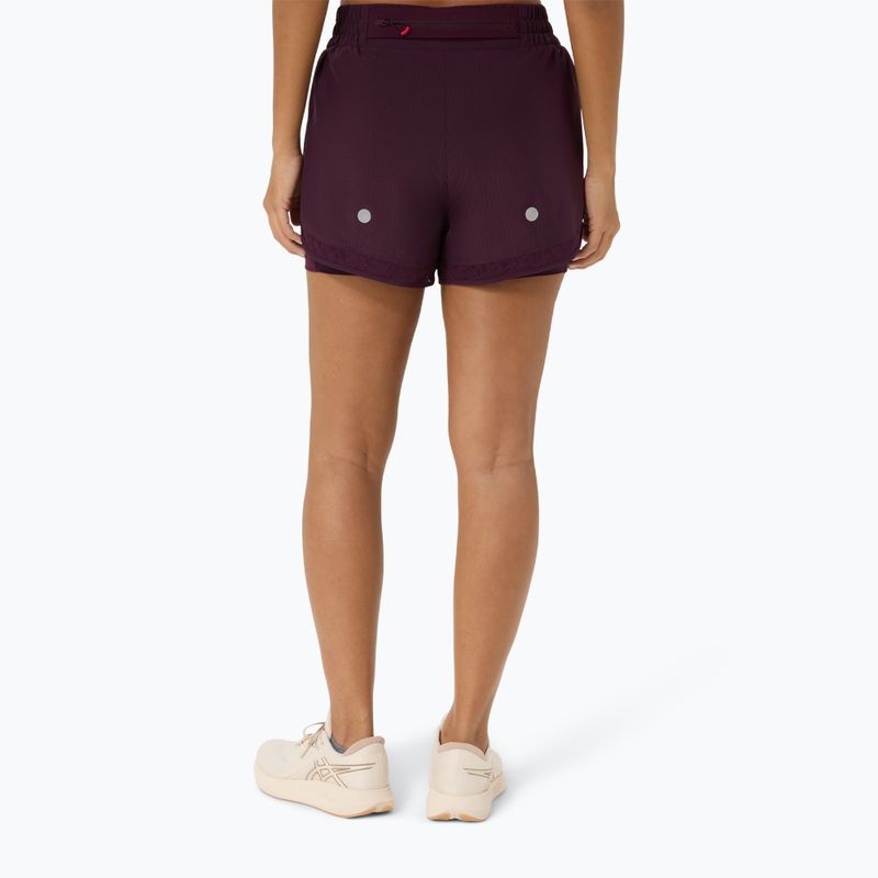 Női futónadrág ASICS Nagino Run 2-N-1 dark aubergine 3