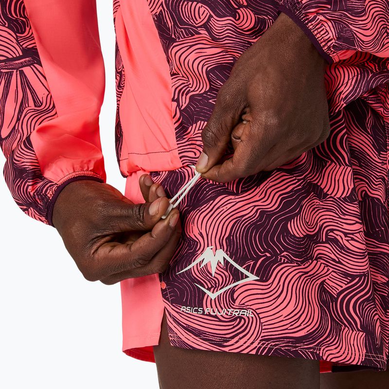Férfi futókabát Asics Fujitrail Packable Jacket blazing coral/dark aubergine 6