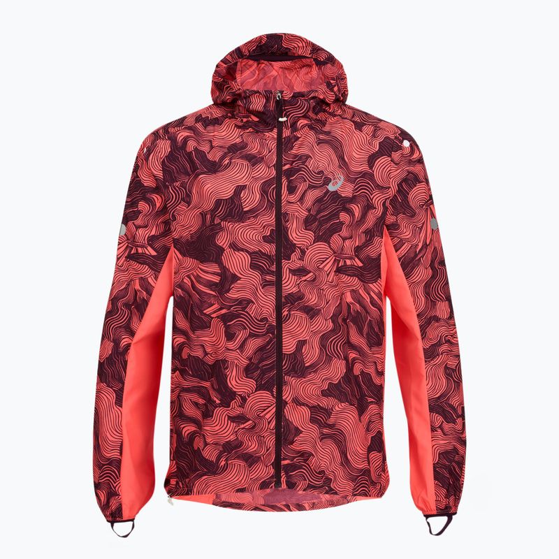 Férfi futókabát Asics Fujitrail Packable Jacket blazing coral/dark aubergine 9