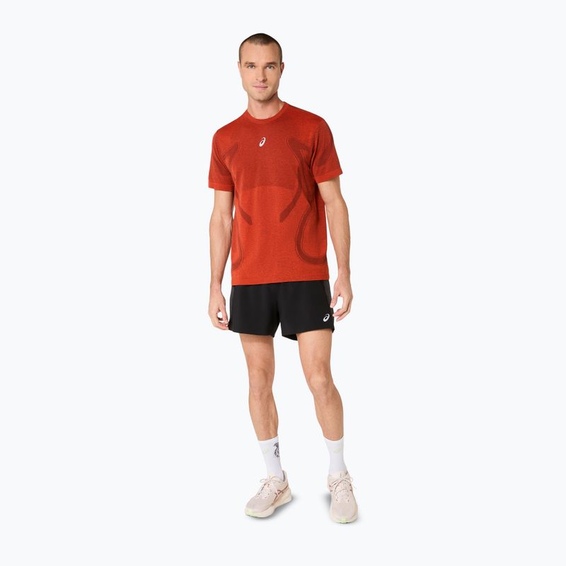 Férfi futó póló ASICS Road Seamless Top singed red 2