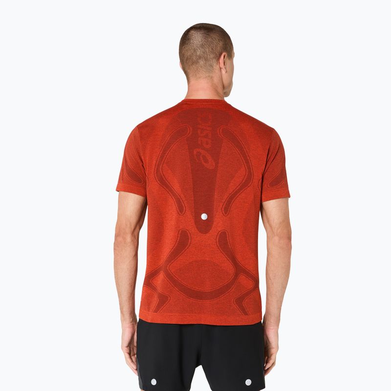 Férfi futó póló ASICS Road Seamless Top singed red 3