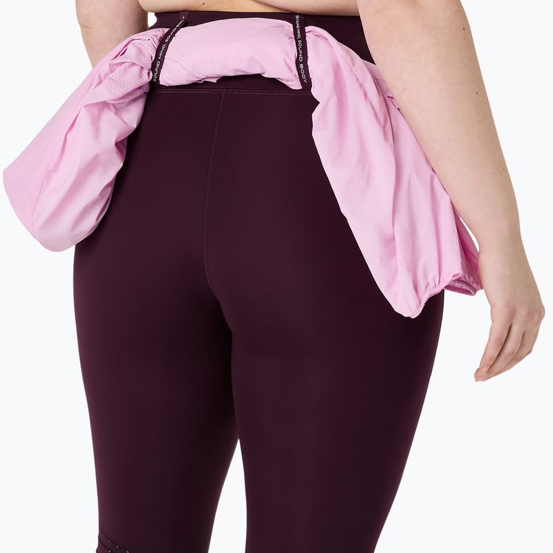 Női futóleggingsek ASICS Road High Waist Tight dark aubergine 7