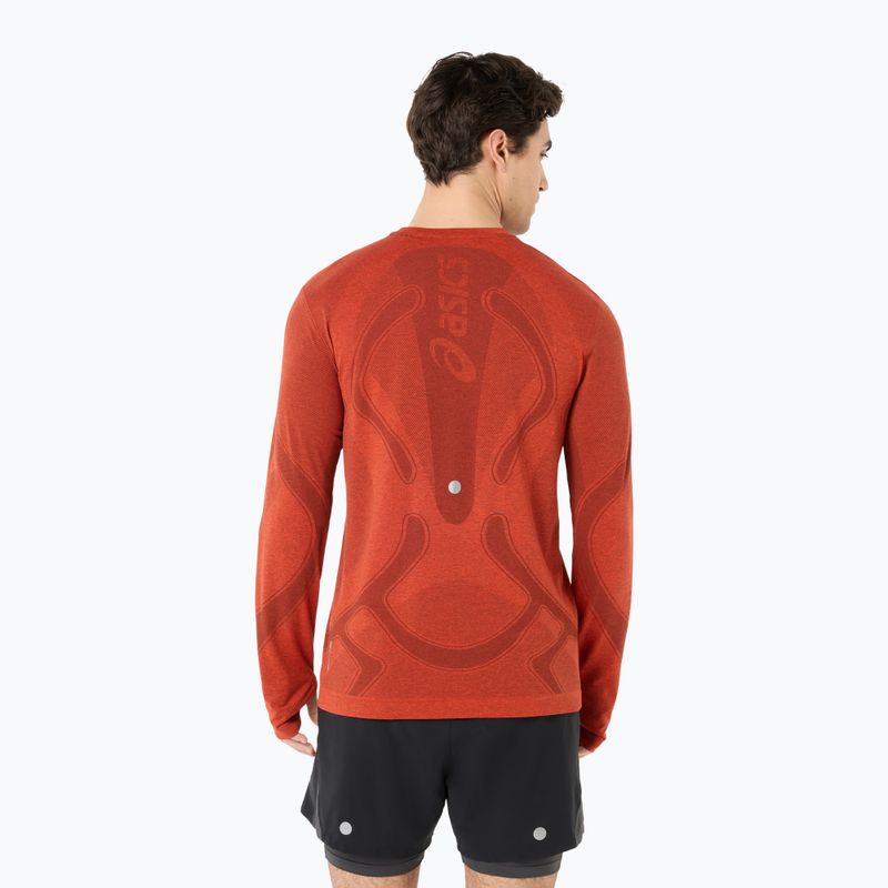 Férfi futó hosszú ujjú póló ASICS Road Seamless Top singed red 2