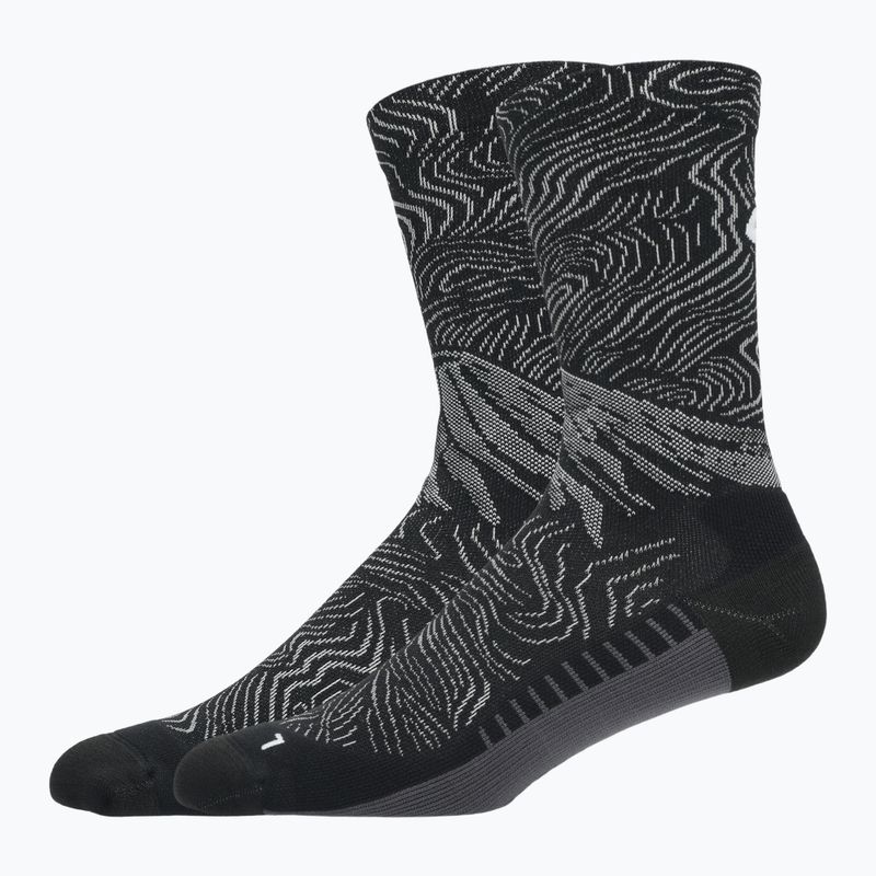 Zokni ASICS Fujitrail Graphic Crew black/cloud grey 2