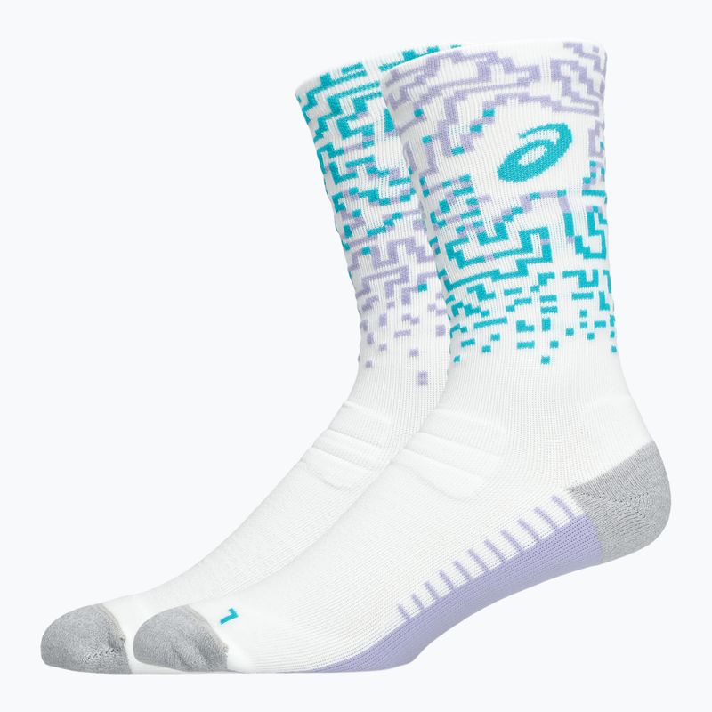 Zokni ASICS Performance Run Crew white/energy aqua 2
