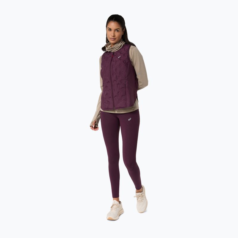 Női futó ujjatlan Asics Nagino Run Padded Gilet dark aubergine 2