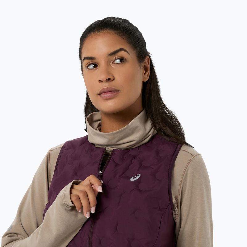 Női futó ujjatlan Asics Nagino Run Padded Gilet dark aubergine 5