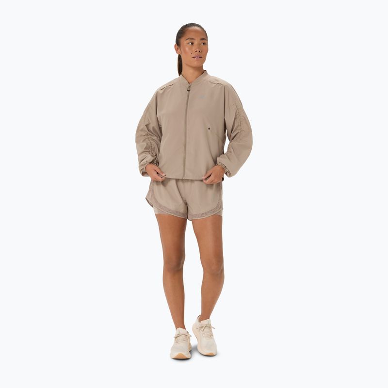 Női futókabát ASICS Nagino Run Adjustable Jacket greige 2