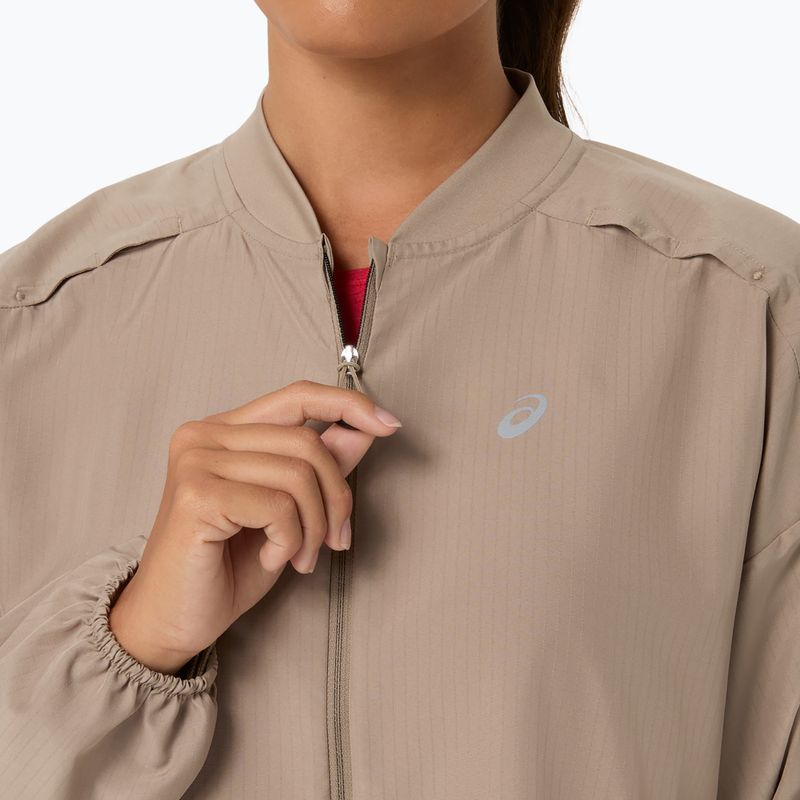 Női futókabát ASICS Nagino Run Adjustable Jacket greige 5