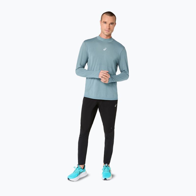 Férfi Termoaktiv pulóver ASICS Road Winter Seamless Top foggy teal 2