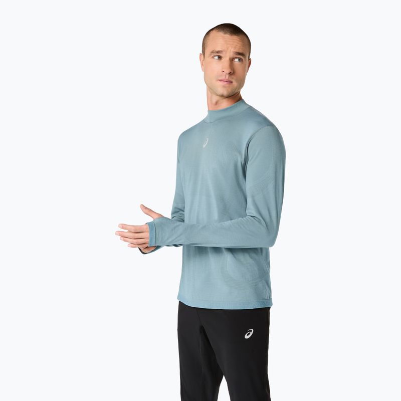 Férfi Termoaktiv pulóver ASICS Road Winter Seamless Top foggy teal 3