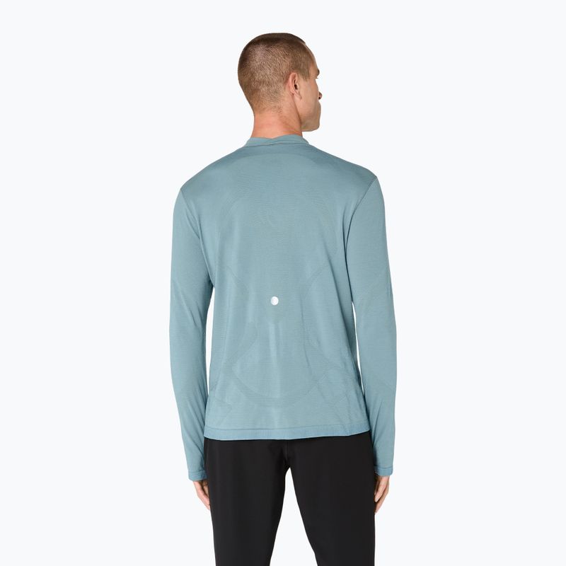 Férfi Termoaktiv pulóver ASICS Road Winter Seamless Top foggy teal 4