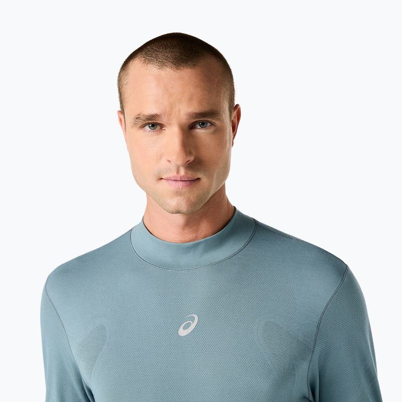 Férfi Termoaktiv pulóver ASICS Road Winter Seamless Top foggy teal 5