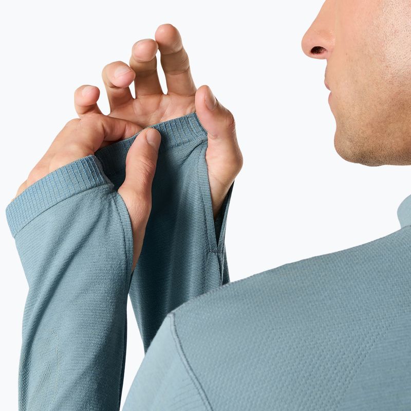 Férfi Termoaktiv pulóver ASICS Road Winter Seamless Top foggy teal 7