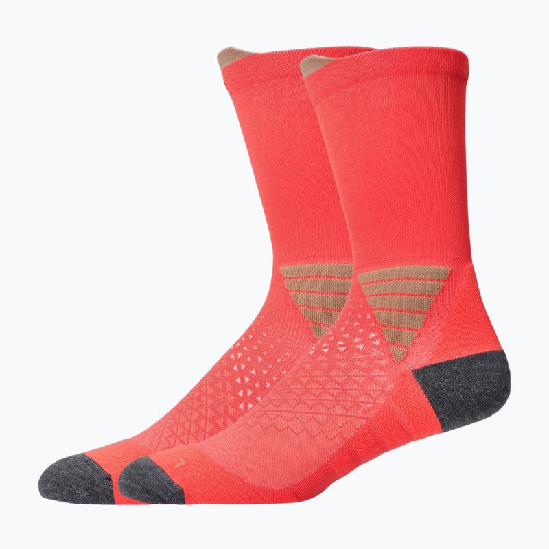 Zokni ASICS Fujitrail Crew performance sun coral 2