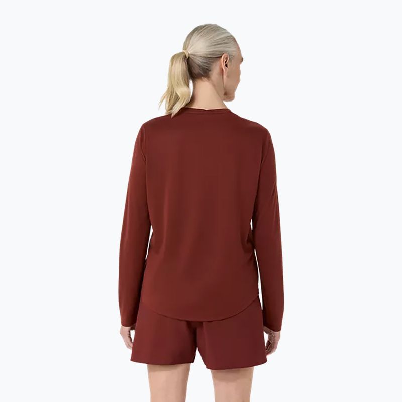 Női hosszú ujjú póló futáshoz ASICS Core Top singed red 2