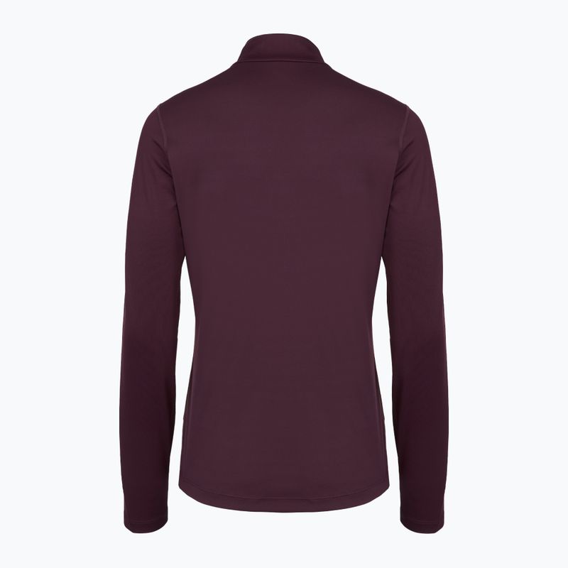 Női hosszú ujjú póló futáshoz ASICS Core 1/2 Zip Winter Top dark aubergine 2