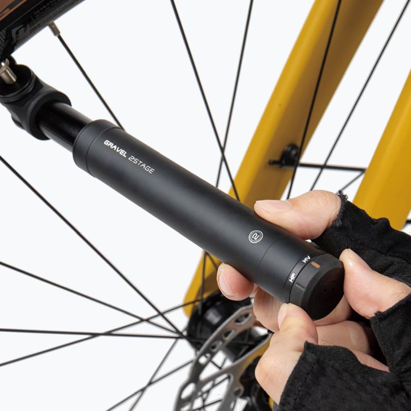 Topeak Gravel 2Stage kerékpárpumpa fekete T-TGV-2STG 2