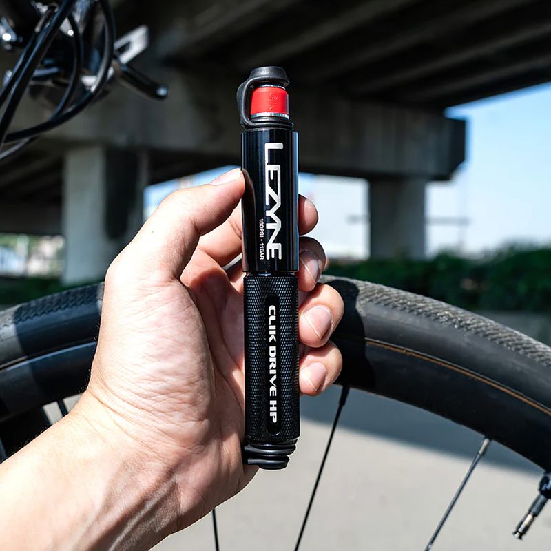 Kerékpárpumpa Lezyne Clik Drive HP 160psi black 6