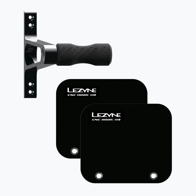 Fali kerékpártartó Lezyne Alloy Wheel Hook black