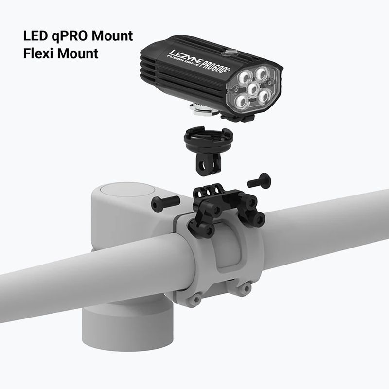 Kerékpártartó Lezyne Flexi Stem Mount satin black 7