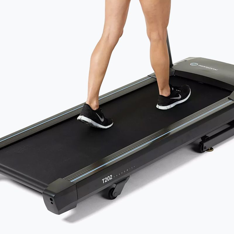 Horizon Fitness T202 elektromos futópad fekete színben 5