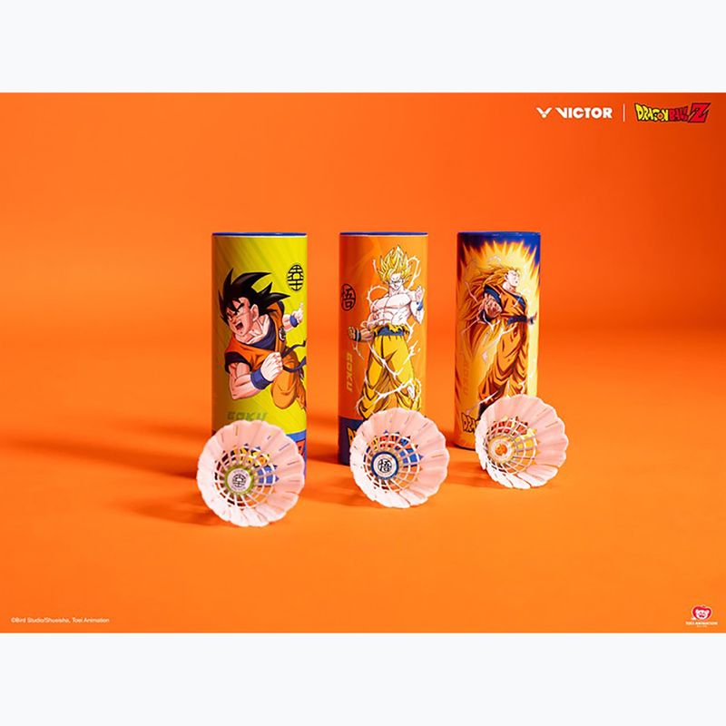 VICTOR Dragon Ball Z Szintetikus tollaslabda ütők 3 db szodalit kék 2