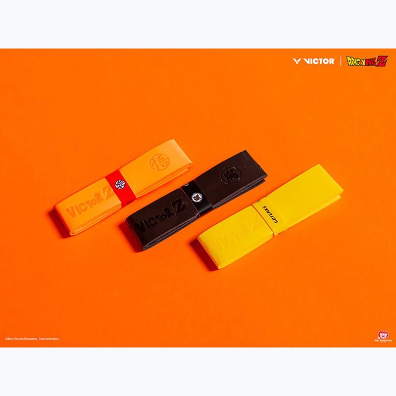 VICTOR Dragon Ball Z Grip neon narancssárga tollaslabda ütő csomagolása VICTOR Dragon Ball Z Grip neon narancssárga 2