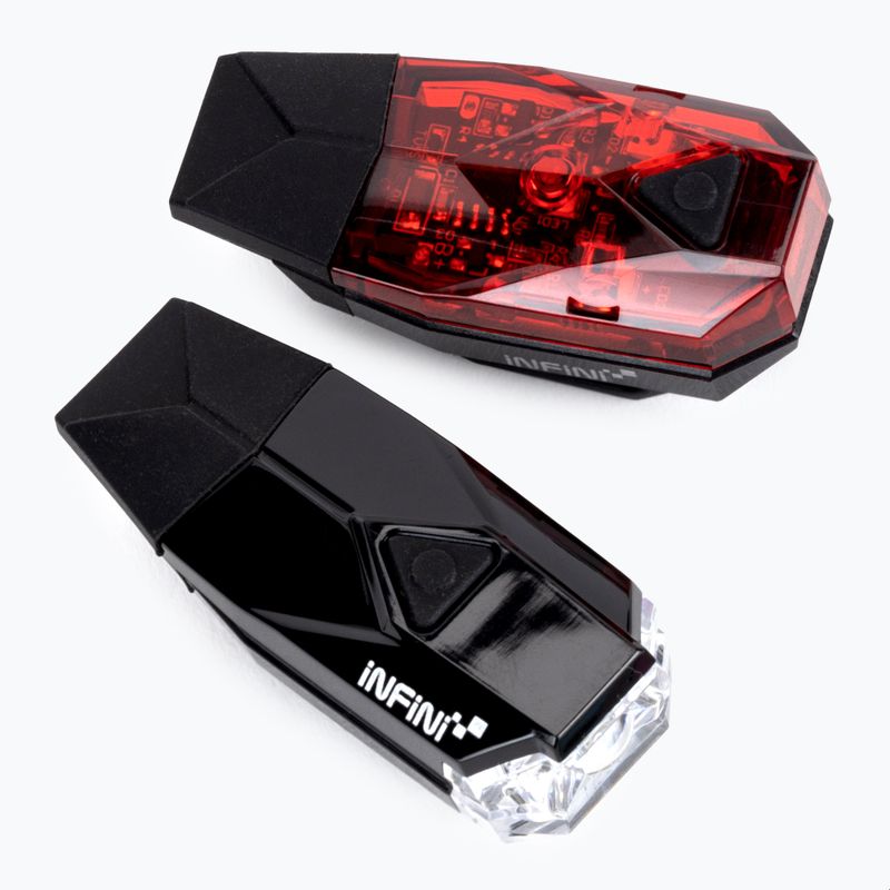 INFINI Set Mini Lava Usb kerékpár lámpa fekete I-261WR-B 3