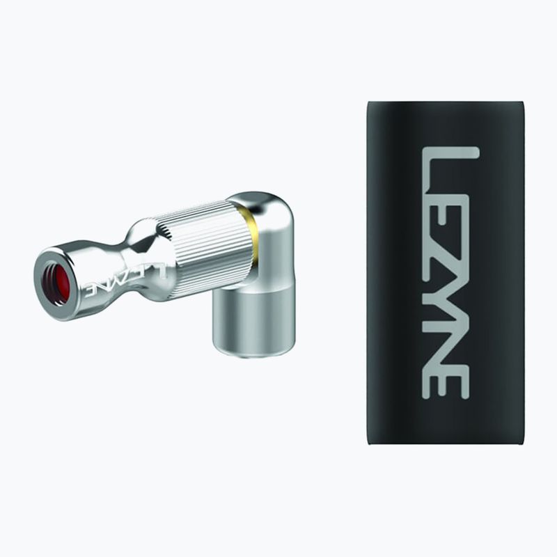 Lezyne Trigger Drive Co2 Head csak fényes ezüst kerékpárpumpa