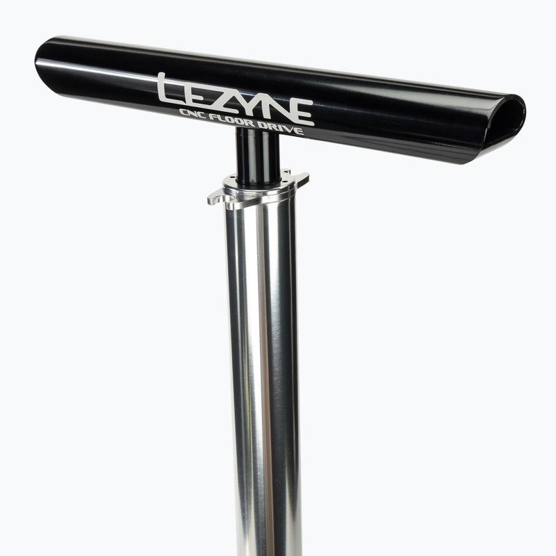 Kerékpár pumpa Lezyne CNC Floor Drive 3.5 gloss silver 3