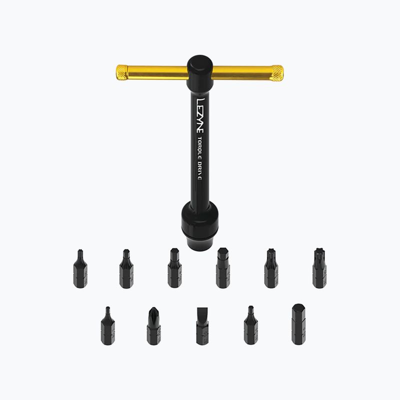 Lezyne Torque Drive nyomatékkulcs fekete-arany 1-MT-TTDR-V104T12 3